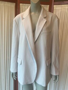 The Frankie Shop Women’s Oversized Blazer Light Gray Size Small